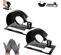 Cutting Stand Protective Cover Kit for Angle Grinder, Adjustable Cutting Protective Cover Kit, Angle Grinder Attachments, Cuttings Stand And Protectives Shield Tools (2 Pcs)