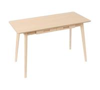 Cutycaty Piccola scrivania in legno con cassetti, scrivania in legno, scrivania per computer, tavolo da pranzo, 120 x 55 x 74 cm (colore legno)