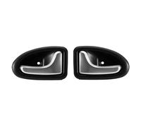 Cuuofireo Auto Maniglia Porta Per Clio 2000-2009 1/2 PCS Sinistra Destra Argento Opaco Maniglia Per Porta Interna Auto Per Adatta(1 Pair)