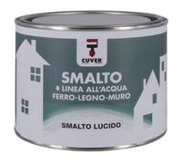 CUVER- Smalto Acrilico Lucido All'Acqua Per Interni Ed Esterni In Varie Tinte
