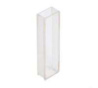 Cuvetta al quarzo da 10 mm per percorso ottico per spettrofotometro analisi di laboratorio resistente al calore per soluzione neutra 300 C, sicura, 2 lati trasparenti, 3,5 ml (5 mm)