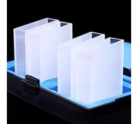 Cuvetta in vetro standard da 4 pezzi con coperchio - Volume 14 ml, lunghezza del percorso 40 mm, vetro ottico ad alta trasmittanza