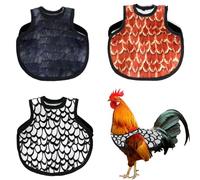 CUVZORA Set di 3 grembiuli per galline, imbracatura regolabile di protezione per pollame, impermeabile e facile da pulire, per pollaio e allevamento di galline