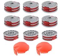 CUVZORA Strimmer Spool Line adatto per Flymo Contour 500E/500/700/500XT, Mini Trim Auto/Auto +/MT25, per bobina di filo di ricambio FLY021/513937190, coperchio FLY060(9 bobine + 2 coperchio)