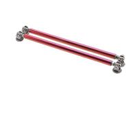 CUWLTXA Spoiler Anteriore Aste Divisorie per Auto Racing Tiranti Supporto per Labbro del Paraurti Anteriore Regolabile per Risparmiare Perforazione 75mm/100mm/150mm/200mm. Labbro Spoiler(20CM Red)