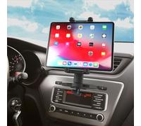Cuxwill Supporto per tablet da auto con slot per CD per smartphone iPad da 4'-13", universale a 360°, per iPad Pro 12.9 10.5 9.7 Air Mini, Kindle Fire, iPhone