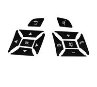 CUYNZEAS Adesivi per bottoni interni Compatibile Con Mercedes ABCE Per Ml Gl Cla Gla Glk Sl Classe W176 W212 W204 Pulsante Al Volante Interruttore Decorativo Copertura Adesiva