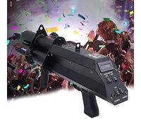CUZONE Lancia Coriandoli Tre Teste,Macchina per la Produzione di coriandoli Confetti Machine,Bar e Discoteca con Pistola fuochi d'artificio,Spara coriandoli Elettrico,per Effetto DJ Disco Party