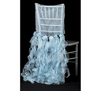 CV Linens RCZ Decor 8330us Chiavari Back Slip Cover-38cm | Baby Blue | 1 Pc. Copertura per sedia