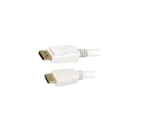 CV0055 cavo connettore Displayport, connettore HDMI 2 m bianco LOGILINK