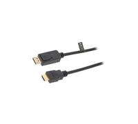 CV0128 Cavo Displayport Connettore, HDMI Connettore 3 metri Nero LOGILINK