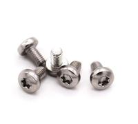 CVAADV 10/50pz M2 .5 M3 M4 M5 M6 M8 304 A2 Acciaio inossidabile Vite a testa cilindrica Torx a sei lobi Bullone a sei lobi Lunghezza tonda = 3-80mm(6mm,M2.5 50pcs)