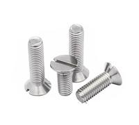 CVAADV 2/5/10/20/25/50 pz/lotto M1.2 .6 M2,5 M3 M4 M5 M6 M8 M10 In Acciaio Inox 304 scanalato Piatto A Testa Svasata Vite Bullone(12mm,20Pcs M4)