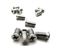 CVAADV 50 pezzi M1.6 M2 .5 M3 M4 304 A2 acciaio inossidabile non standard testa piccola croce Phillips testa svasata piatta bullone vite(M2x5x3mm)