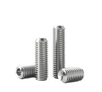 CVAADV M2 .5 M3 M4 M5 M6 M8 DIN916 304 Acciaio inossidabile Hex Hexagon Socket Allen Cup Point Set fai da te Maniglie delle porte Rubinetto Bolt(12mm,M2.5 x 50Pieces)