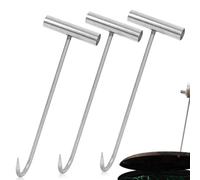 CVASNF 3 leve per coperchio canale, 30 cm, gancio per pozzetti in acciaio inox, coperchio per gulli, gancio per canale, gancio per sollevamento pesanti, 3 pezzi