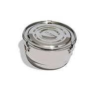 CVAULT Boveda | Contenitore da 4 litri | A prova di odore, ermetico e resistente alla luce | Acciaio inossidabile per uso alimentare | Include il 62% di umidità relativa Boveda