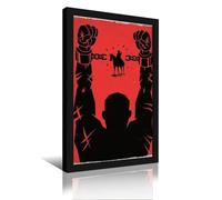 CVBGGG Django Unchained Character Movie Poster retrò incorniciato pittura decorativa e arte stampa moderna camera da letto decorazione 20 x 30 cm