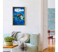 CVBGGG Poster del film "Alla ricerca di Nemo", stile retrò, con cornice, decorazione moderna per la camera da letto, 50 x 75 cm