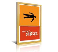 CVBGGG Poster del film Anatomy of A Murder2, stampa decorativa in stile retrò, con cornice, decorazione moderna per la camera da letto, 40 x 60 cm
