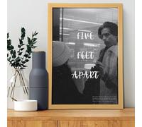 CVBGGG Poster del film Five Feet Apart, stampa decorativa in stile retrò, con cornice, stile moderno, per camera da letto, 20 x 30 cm