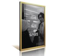CVBGGG Poster del film Five Feet Apart, stampa decorativa in stile retrò, con cornice, stile moderno, per camera da letto, 20 x 30 cm
