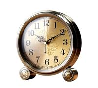 CvbGNJm Orologio da camino, orologio, nordico, decorativo silenzioso, piccola sveglia vintage europea scrivania, tavolo in vetro HD for camera letto, soggiorno, decorazione