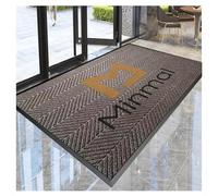 CVBN Tappeti Personalizzati con Il Vostro Testo Tappeto Personalizzato Zerbino Personalizzabile per Interni ed Esterni per Garage Esterno Giardino Casa,120×60cm