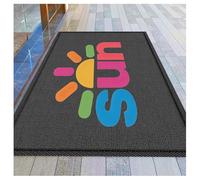 CVBN Zerbini Personalizzato con Logo Zerbino Personalizzati Ingresso Esterno Antiscivolo Resistente Tappeto per l'ingresso Dell'ascensore Commerciale del Centro Commerciale Dell'hotel,150x90cm