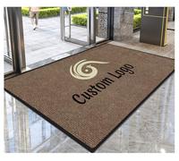 CVBN Zerbino Ingresso Esterno Interno Personalizzato Entrata Tappeto con Logo Nome e Testo Zerbini Personalizzati Famiglia Ingresso Esterno per Aziende Supermercati Aziendali,90x120cm