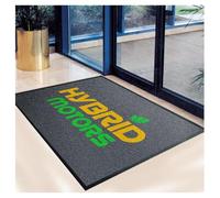 CVBN Zerbino Personalizzato con Logo Foto Scritta Zerbini Personalizzati Ingresso Esterno In Gomma Antiscivolo Tappeto Personalizzabile Interno per Casa Ufficio Aziendali,60x100cm
