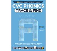 CVC Phonics Trace & Find: Word Searches, Writing Practice, & Short Vowel Activities for Early Readers