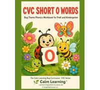 CVC Short O Words: Bug Theme Phonics Workbook for PreK and Kindergarten: Read, Trace, Circle, and Write 17 Short O CVC Words Across 5 Word Families
