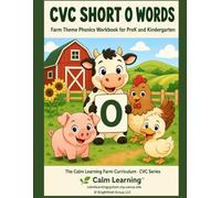 CVC Short O Words: Farm Theme Phonics Workbook for PreK and Kindergarten: Read, Trace, Circle, and Write 17 Short O CVC Words Across 5 Word Families