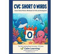 CVC Short O Words: Ocean Theme Phonics Workbook for PreK and Kindergarten: Read, Trace, Circle, and Write 17 Short O CVC Words Across 5 Word Families
