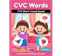 CVC Short Vowel Sound Worksheet Activity Book: Activity Book