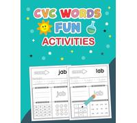CVC Words Fun Activities: Read Trace and Color CVC Words for Kindergarten