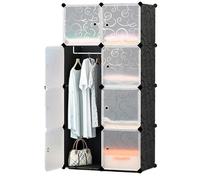 CVdrtyED Armadio Combinazione Armadio Guardaroba In Plastica Semplice In Resina Per Camera Da Letto Contenitore Camera(75 * 47 * 147cm)