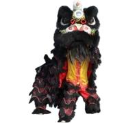 CVdrtyED Costume Danza Leone Testa Di Danza Del Leone Cinese Sport All'aria Aperta Drago E Puntelli Lana Spettacolo Drago(B)
