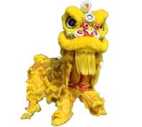 CVdrtyED Costume Danza Leone Testa Di Danza Del Leone Cinese Sport All'aria Aperta Drago E Puntelli Lana Spettacolo Drago(E)