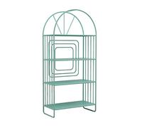 CVdrtyED Libreria Decor Scaffale A 4 Livelli In Ferro Per CD Film Libri Organizzatore Scaffali Libreria Per Soggiorno Camera Da Letto Home Office Per Soggiorno(Blue)