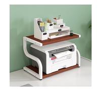 CVdrtyED Supporto Stampante Supporto Per Stampante Piccolo A 2 Livelli Organizzatore Del Per Da Tavolo Per Per File Scanner Fax Portadocumenti(B,50 * 32 * 37cm)