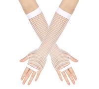 CVDYWDJIE 1 Paio di Guanti A Rete Cava, Guanti Lunghi, Guanti Elasticizzati, Guanti da Festa, Accessori Punk, Accessori di Abbigliamento