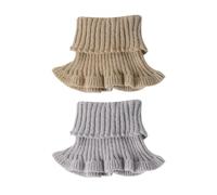 CVDYWDJIE 2 Pezzi Colletti Caldi, Colletti Finti Da Donna, Dolcevita Finti Caldi, Colletti Finti Protezione Collo, Colletti Autunnali E Invernali, Accessori Di Abbigliamento