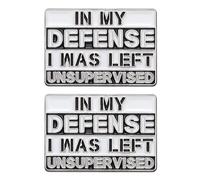 CVDYWDJIE 2 Pezzi di Spille Creative E Interessanti, Spille in Metallo, Spille con Lettere, Spille Decorative, Spille Divertenti