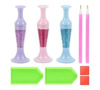 CVDYWDJIE 3 Penne per Nail Art con Diamanti, 2 Set di Strumenti per Punteggiare, Strumenti per Pittura con Diamanti, Accessori per Nail Art, Strumenti per Nail Art, Penne per Ricamo con Diamanti