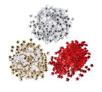 CVDYWDJIE 300 Pezzi di Stelle, Stelle Glitterate, Decorazioni per La Tavola, Accessori per Cucire Fai-da-Te, Possono Essere Utilizzati per Borse, Accessori per Capelli, Abbigliamento, Cappelli