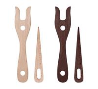 CVDYWDJIE 4 Pezzi di Forchette in Legno, Maglierie di Lana, Strumenti per Maglieria A Mano, Accessori Creativi per Maglieria