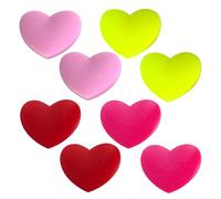 CVDYWDJIE Ammortizzatori in Silicone A Forma di Cuore da 8 Pezzi, Ammortizzatori per Racchette da Tennis, Piccoli Strumenti Creativi per Assorbire Gli Urti, Accessori per Racchette da Tennis