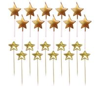 CVDYWDJIE Candele A Stella da 10 Pezzi E Inserti A Stella da 10 Pezzi, Decorazioni per Torte, Decorazioni per Torte Dolci, Accessori per La Cottura delle Torte